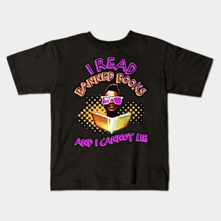 I Read Banned Books and I Cannot Lie Neon Kids T-Shirt